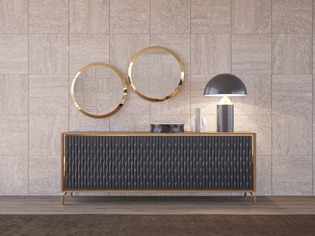 Gold Console Table