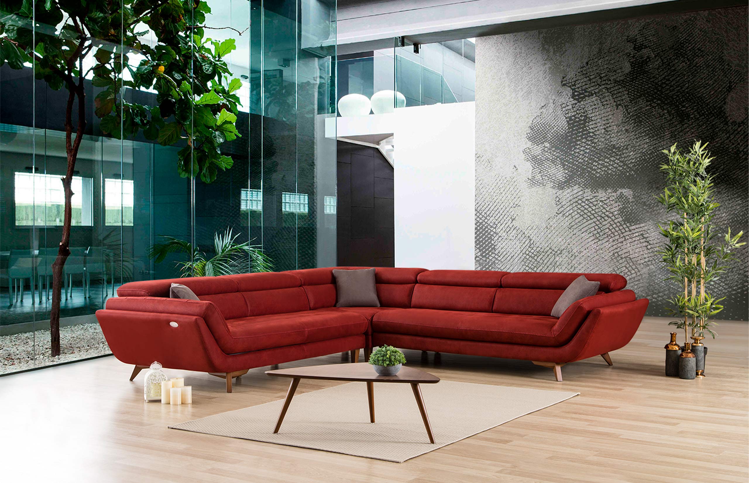 Eftalya 90D Sectional With Arm