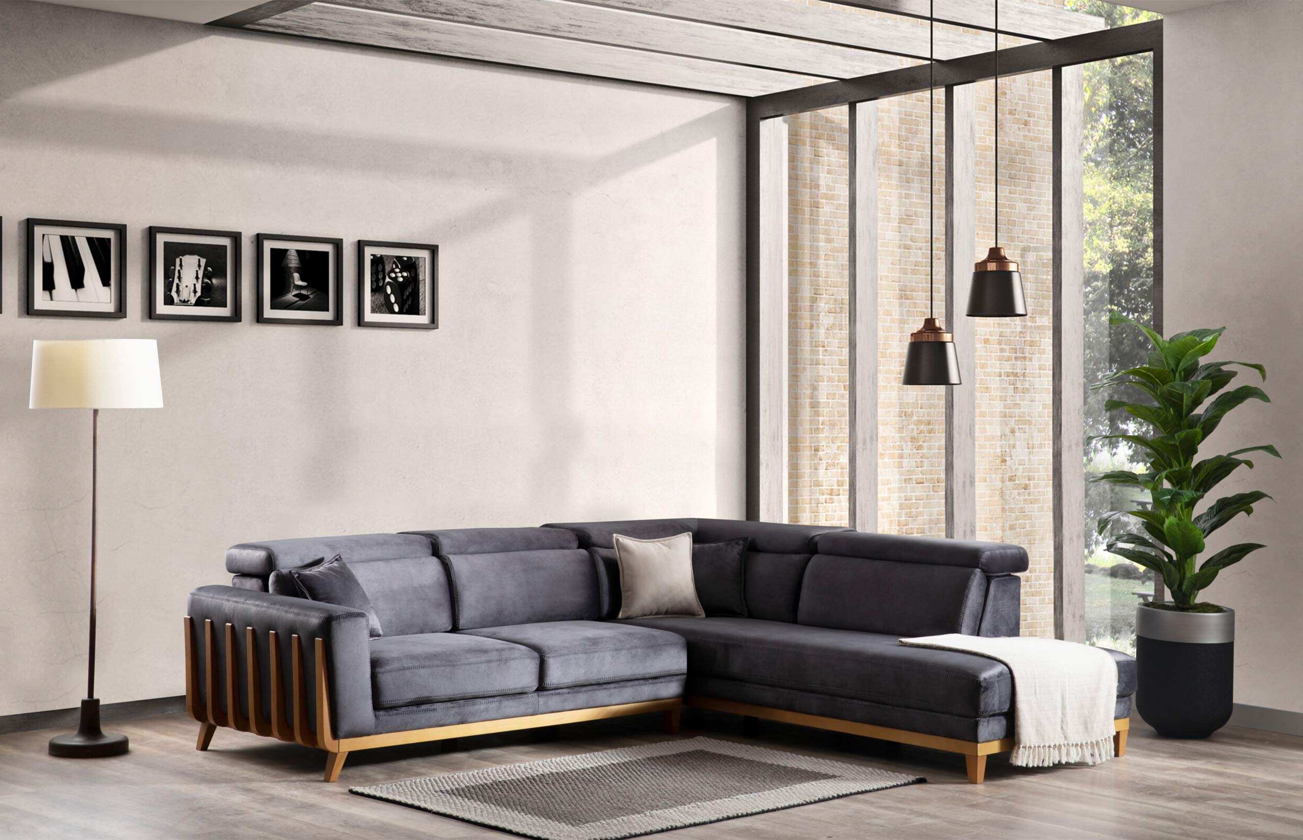 Hunkar Sectional With Chaise