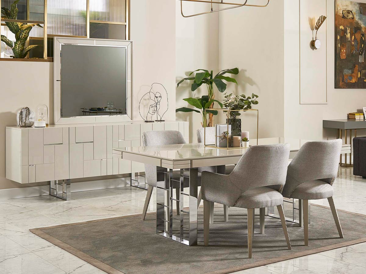Ibiza Ash Gray Dining Set