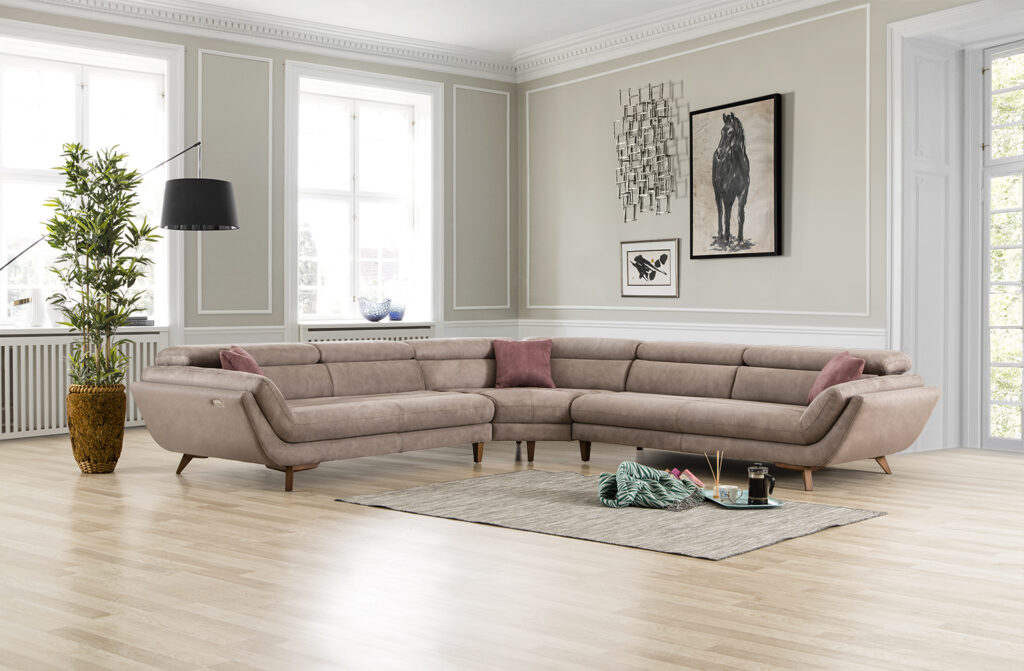 Eftalya Oval Sectional With Arm