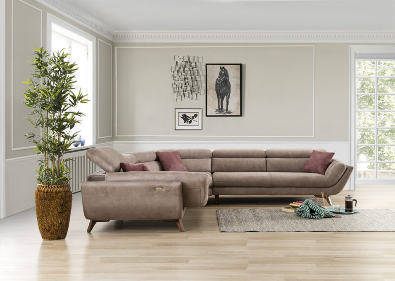 Eftalya Oval Sectional With Arm