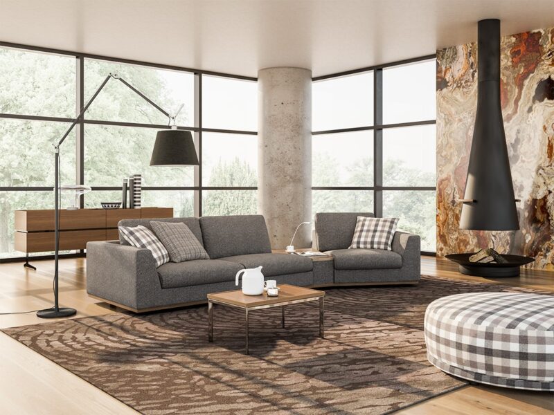 Mono 3 Seater Sofa with Coffee Table