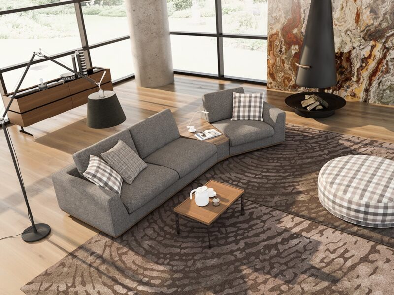 Mono 3 Seater Sofa with Coffee Table