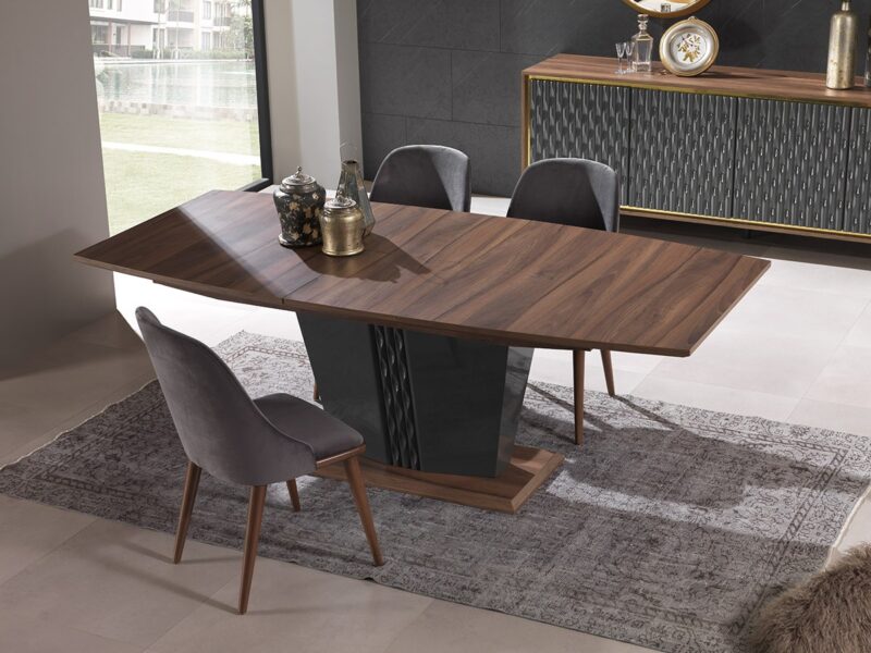 Gold Extendable Dining Table