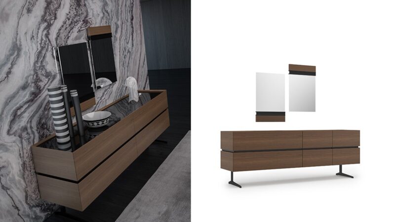 Icona Walnut Console Table